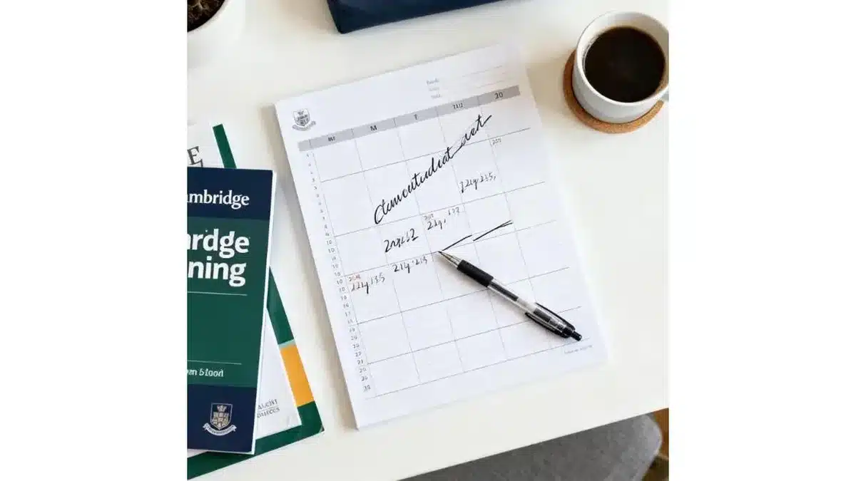 Calendario convocatorias exámenes Cambridge Valencia 2026